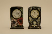 Lot 1197 - Two Moorcroft pottery clocks
