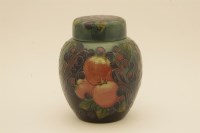 Lot 1205 - A Moorcroft 'Finches' ginger jar and cover