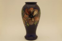 Lot 1206 - A Moorcroft Anemone pattern vase