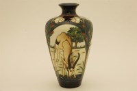 Lot 1211 - A Moorcroft pottery 'Springbok' vase