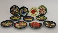 Lot 1220 - Ten various Moorcroft pottery dishes