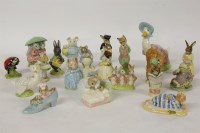 Lot 1306 - Twenty China Beatrix Potter figures