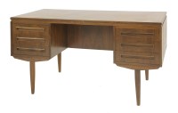 Lot 658 - A Danish rosewood desk