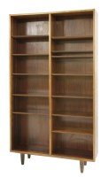 Lot 667 - A rosewood open bookcase