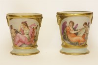 Lot 362 - A pair of porcelain cache pots