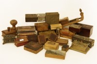 Lot 108 - A collection of stamp boxes