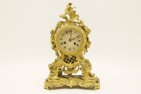 Lot 139 - A French gilt bronze clock