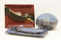 Lot 186 - Three items of French art pottery