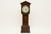 Lot 265 - A miniature inlaid mahogany longcase clock