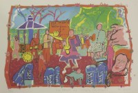 Lot 27 - Ben Quail
'THE FAREWELL CIG'
Coloured lithograph