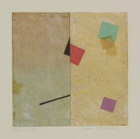 Lot 81 - Anna Castigioni
'PRISM 1'
Mixed media on paper
30 x 30cm;
together with an etching by another hand (2)
