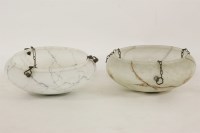 Lot 272 - Two glass ceiling lights