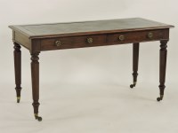 Lot 468 - Victorian mahogany pedestal desk