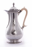 Lot 126 - A Victorian silver hot water jug