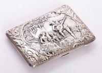 Lot 247 - An Edwardian silver card case/aide-memoire