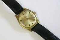 Lot 44 - A gentlemen's gold-plated Omega Automatic Genève strap watch