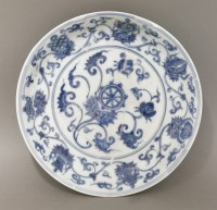 Lot 19 - A blue and white Saucer Dish