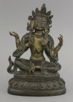 Lot 207 - A good Sino-Tibetan bronze