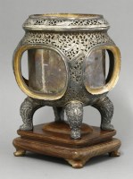 Lot 221 - A well decorated silver Incense Burner and Cover