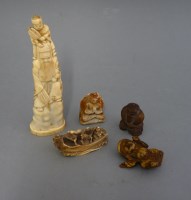 Lot 662 - A walrus ivory Fukarokaju