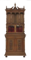 Lot 601 - A French walnut side cabinet