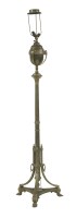 Lot 1537 - A Regency brass standard lamp