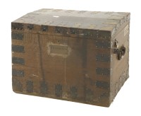 Lot 544 - An oak silver chest