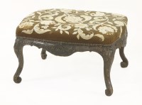 Lot 554 - A George II-style beechwood stool