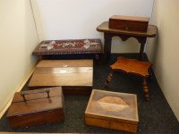 Lot 392 - Victorian wooden stools