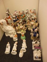 Lot 433 - Victorian and later Staffordshire figures