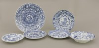 Lot 398 - A blue and white plate