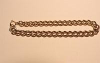 Lot 288 - A 9ct gold curb link chain bracelet