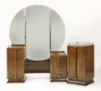 Lot 196 - An Art Deco walnut dressing table