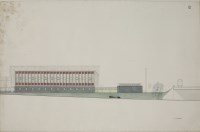 Lot 209 - D L Stephens (20th century)
ARCHITECTURAL STUDY OF A BUILDING
Pen and ink and watercolour
68.5 x 102.5cm