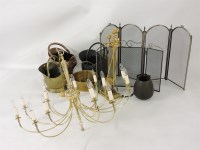 Lot 236 - A brass hanging electrolier