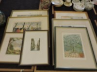 Lot 532 - A quantity of framed prints and watercolours