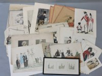 Lot 423 - A collection of Georgian fashion prints