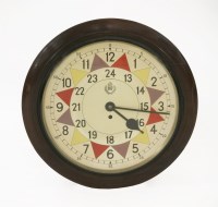 Lot 133 - A circular dial wall clock