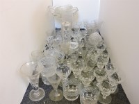 Lot 183 - A quantity of 19th century and later drinking glasses