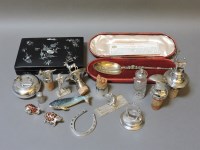 Lot 108 - ##Novelty silver and silver plated items