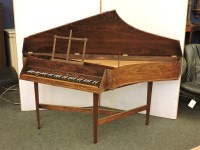 Lot 590 - A modern rosewood spinet