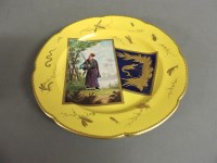 Lot 126 - A late 19th century copy of a Sèvres porcelain plate