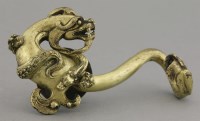 Lot 469 - A gilt bronze belt hook