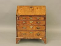 Lot 502 - A Georgian walnut bureau