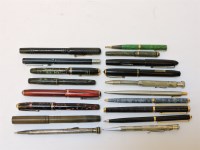 Lot 312 - A box of assorted fountain pens