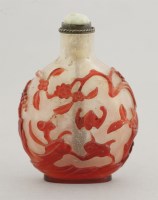 Lot 225 - A Peking overlay glass Snuff Bottle