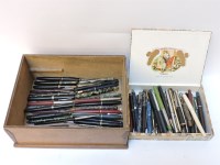 Lot 332 - Two boxes old and new fountain pens