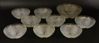 Lot 116 - A Lalique 'Coquilles' glass and opalescent bowl
