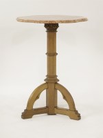 Lot 386 - A Gothic Revival marble top centre table