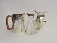 Lot 154 - A hallmarked silver cream jug